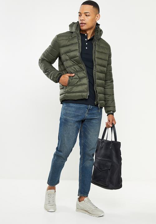 Superdry. - Classic fuji puffer jacket - dark moss