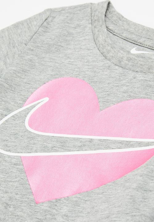 Nike - Nkg nike core heart short sleeve tee - grey
