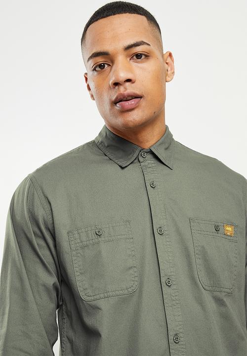 JEEP - Long sleeve workshirt - olive