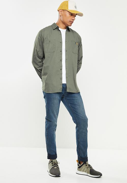 JEEP - Long sleeve workshirt - olive