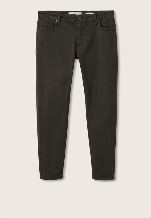 MANGO - Billy Skinny Jean Colour  - Charcoal