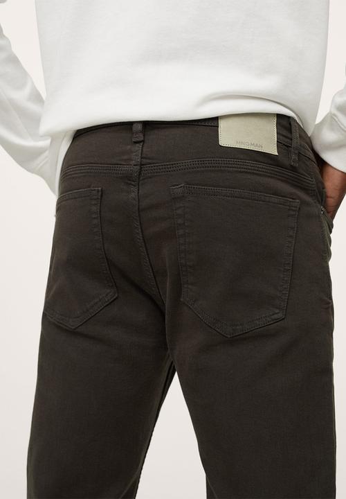 MANGO - Billy Skinny Jean Colour  - Charcoal