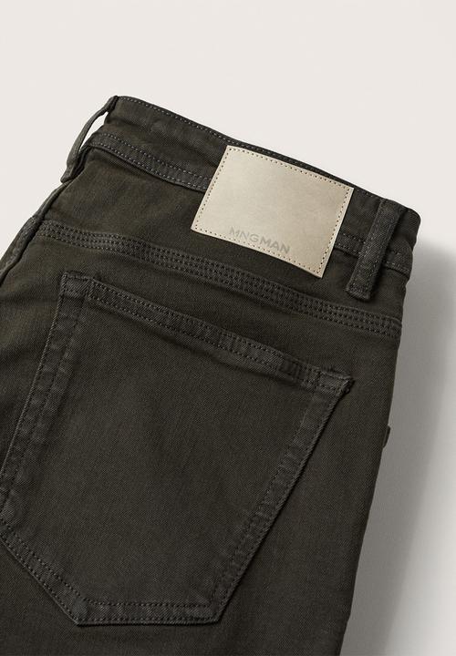MANGO - Billy Skinny Jean Colour  - Charcoal