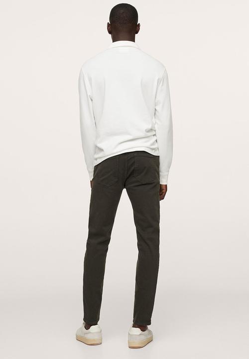 MANGO - Billy Skinny Jean Colour  - Charcoal