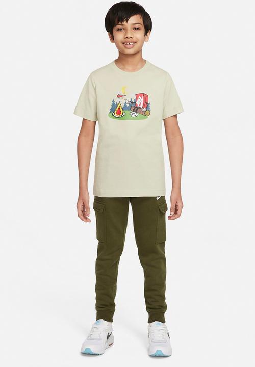 Nike - B nsw tee boxy 2 - olive aura