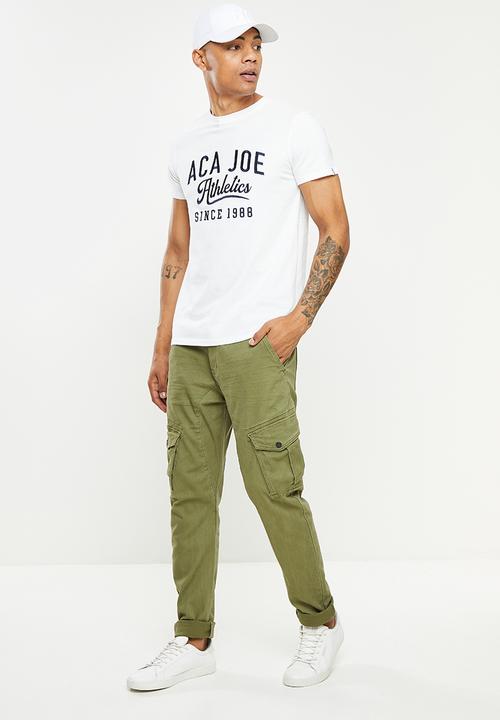 Aca Joe - Athletics short sleeve tee - white