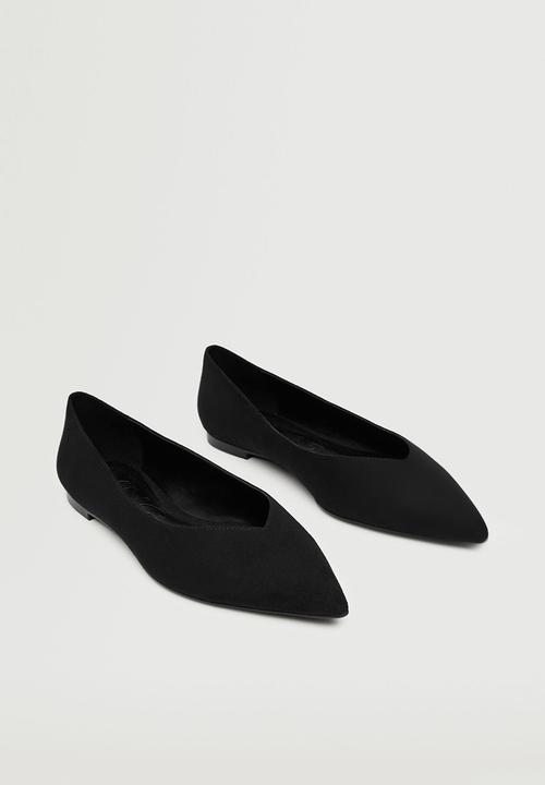 MANGO - Claire pointed pump - black