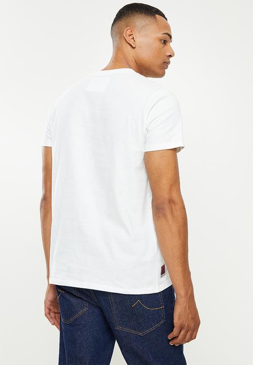 Aca Joe - Aca joe mountain range printed crew tee - white