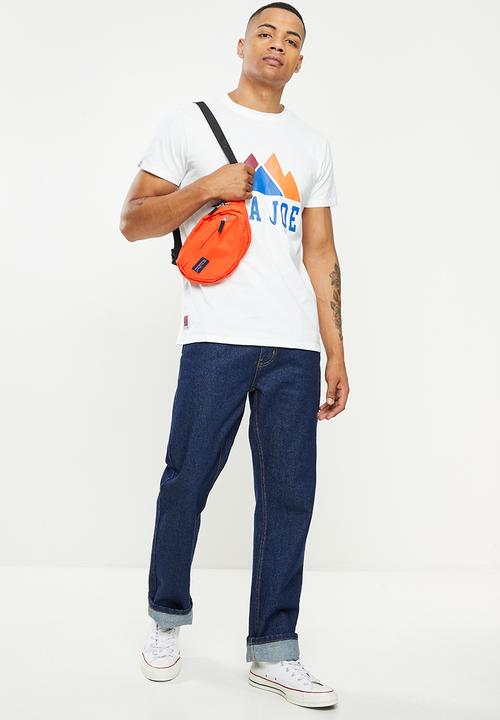 Aca Joe - Aca joe mountain range printed crew tee - white