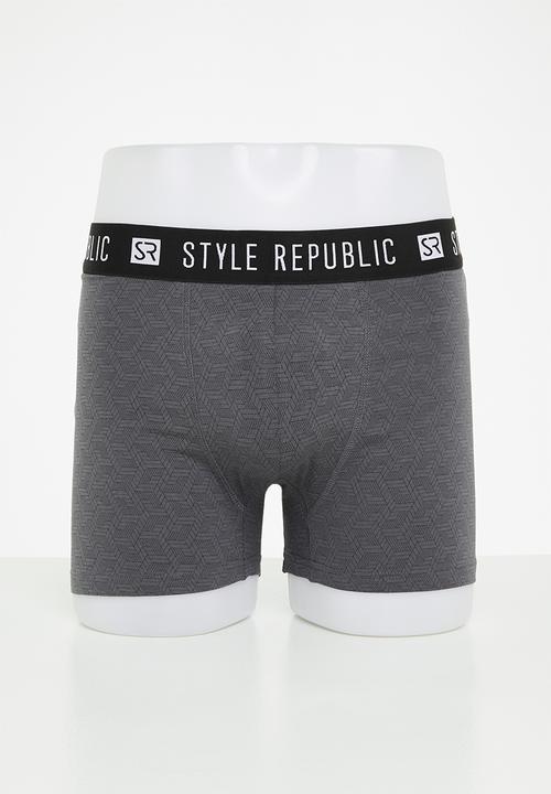 STYLE REPUBLIC - 2-Pack boxer briefs - grey
