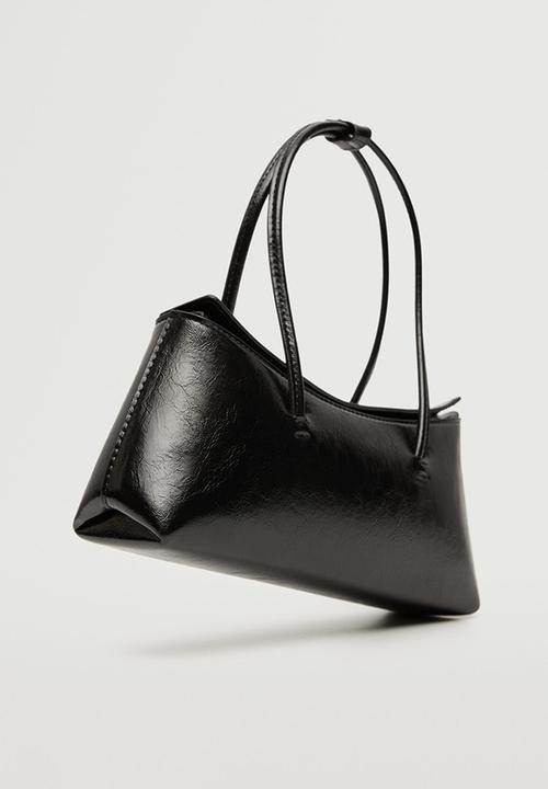 MANGO - Double handle baguette bag - black