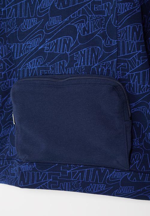 Nike - Nkb b nsw nike read aop hoodie - midnight navy