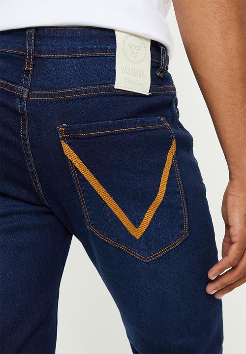 Valenta - Big v stretch jeans - navy