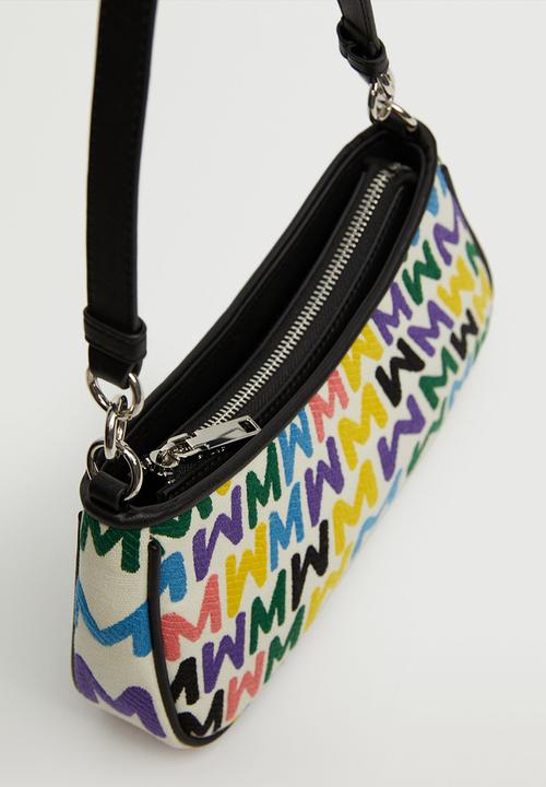 MANGO - Baguette bag with logo - multi 