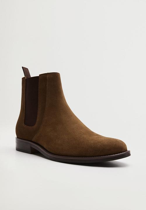MANGO - Ankle boots chelserr - light brown