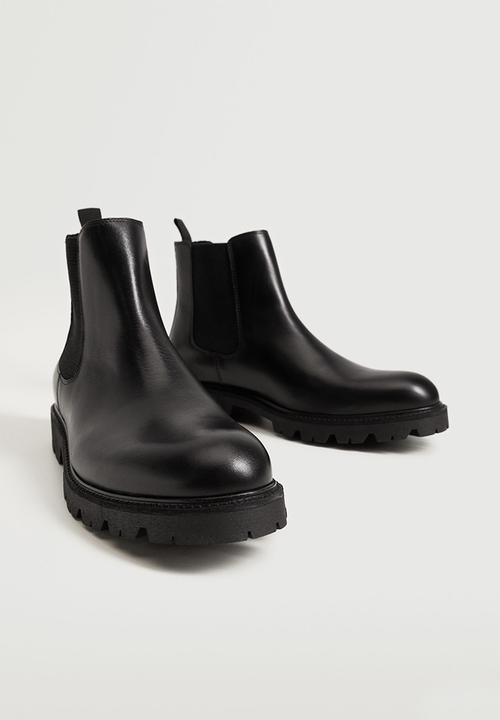 MANGO - Ankle boots trackchl - black