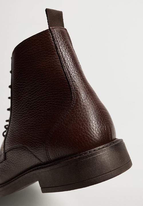 MANGO - Ankle boots botincre - brown