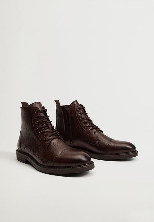 MANGO - Ankle boots botincre - brown