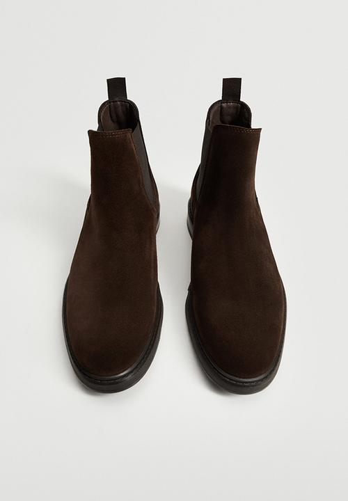 MANGO - Ankle boots chel - dark brown