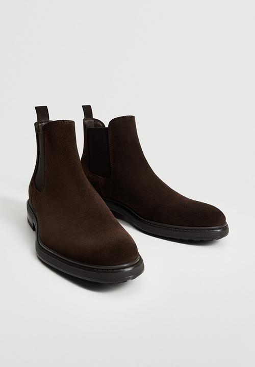 MANGO - Ankle boots chel - dark brown