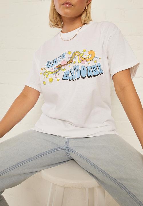Daisy Street - Tyler tee - white