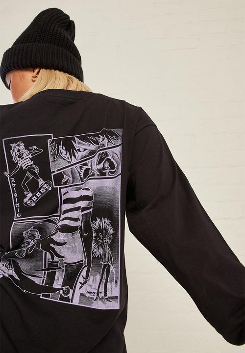 Daisy Street - Long sleeve tee - black