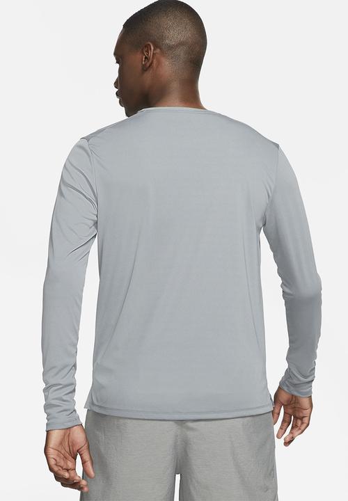 Nike - Dri-FIT Miler Men's Long-Sleeve Running Top - Smoke Grey