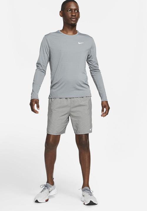 Nike - Dri-FIT Miler Men's Long-Sleeve Running Top - Smoke Grey