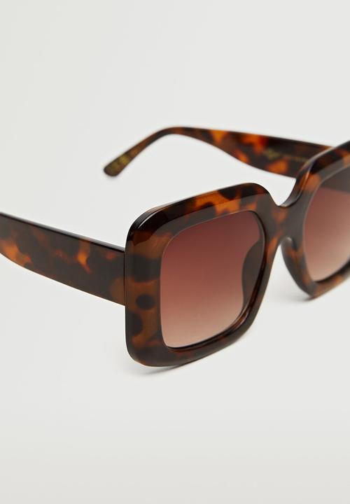 MANGO - Acetate frame sunglasses - chocolate