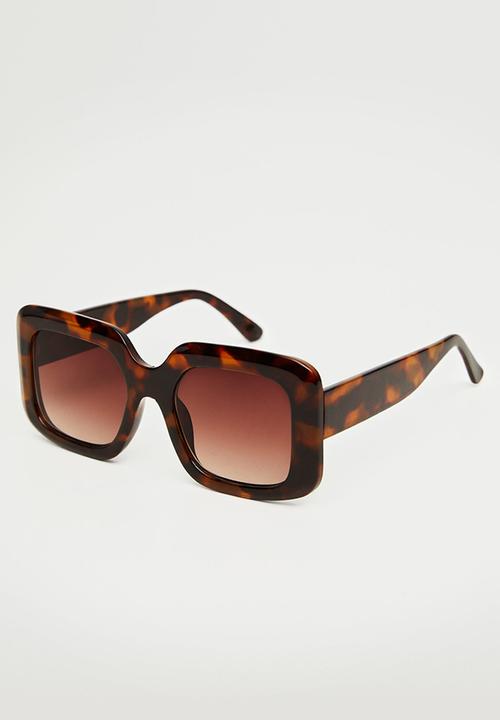 MANGO - Acetate frame sunglasses - chocolate