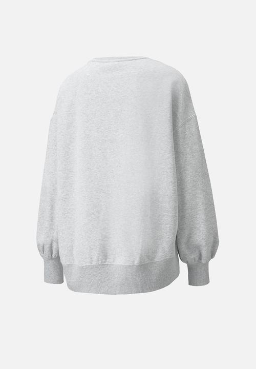 PUMA - Classic oversized crew - light grey heather