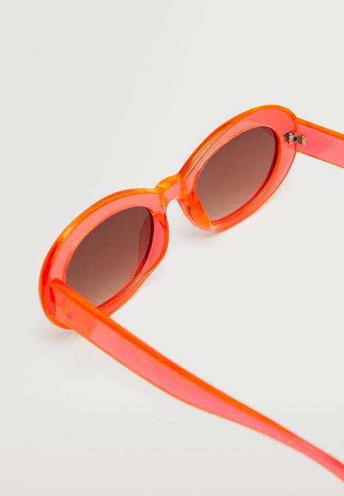 MANGO - Clear frame sunglasses - coral red