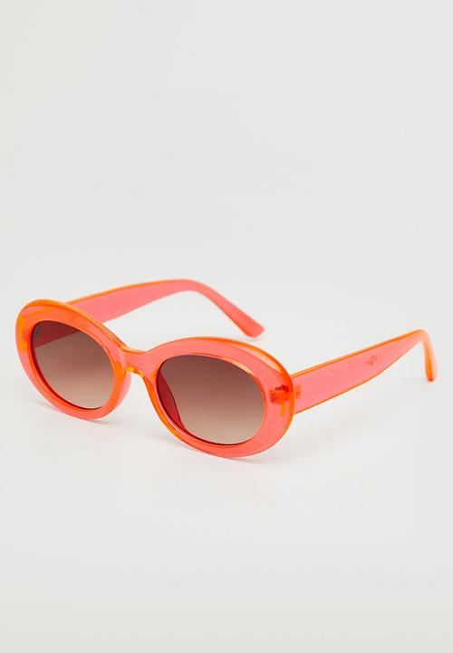 MANGO - Clear frame sunglasses - coral red