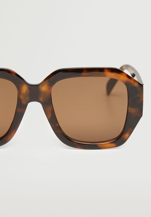 MANGO - Acetate frame sunglasses - chocolate