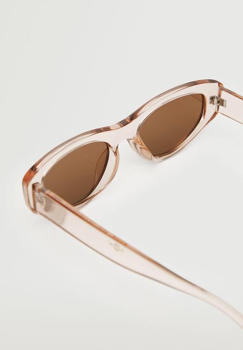 MANGO - Clear frame sunglasses - pastel pink