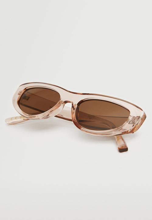 MANGO - Clear frame sunglasses - pastel pink