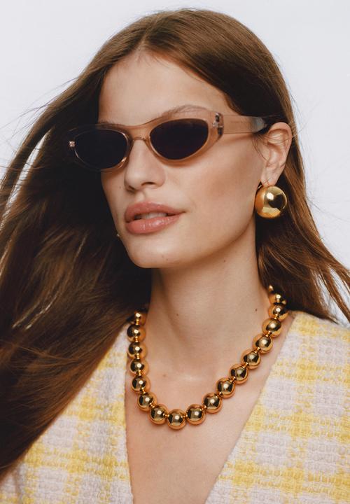 MANGO - Clear frame sunglasses - pastel pink