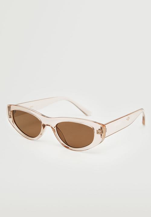MANGO - Clear frame sunglasses - pastel pink