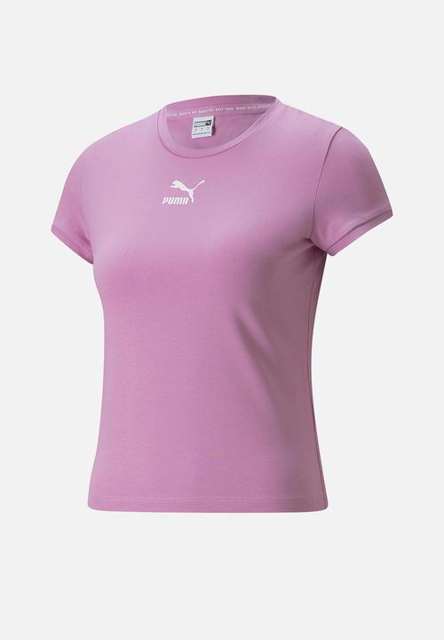 PUMA - Classic fitted tee - opera mauve