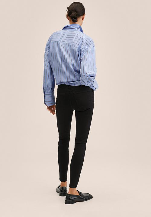 MANGO - Jeans elsa - open gray tn