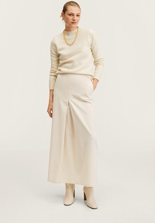 MANGO - Skirt macaron-a - light beige