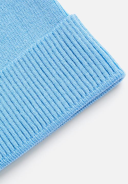 Superbalist - Fine rib knit beanie - blue