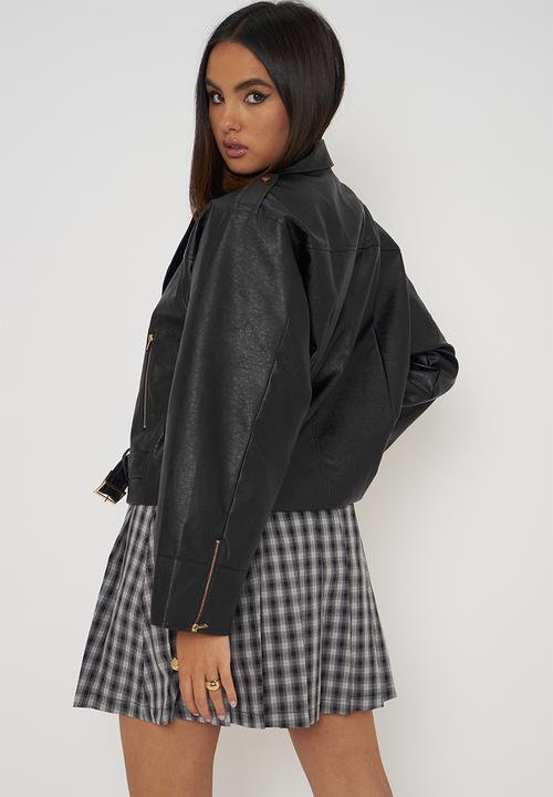 Daisy Street - Biker jacket - black