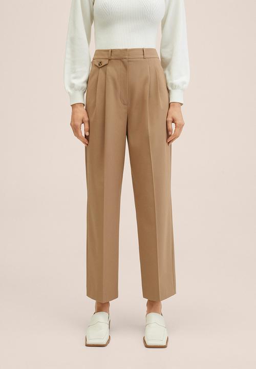 MANGO - Trousers jim - medium brown