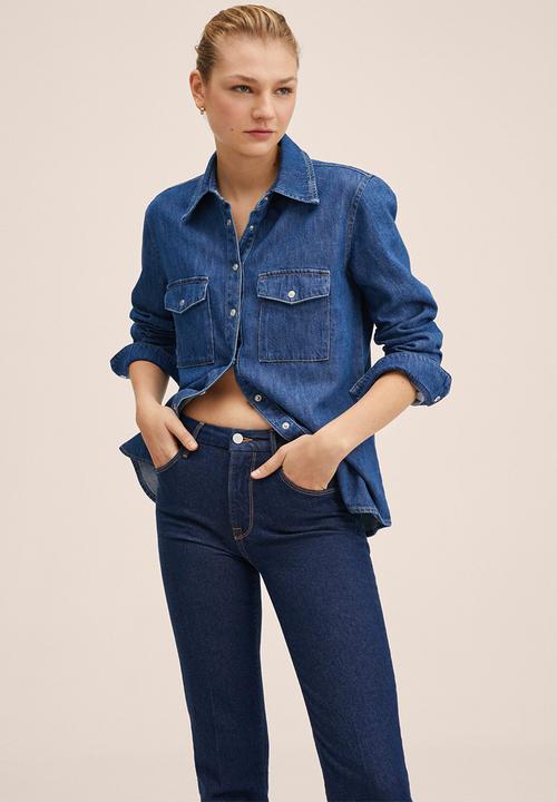 MANGO - Jeans philipa - open blue