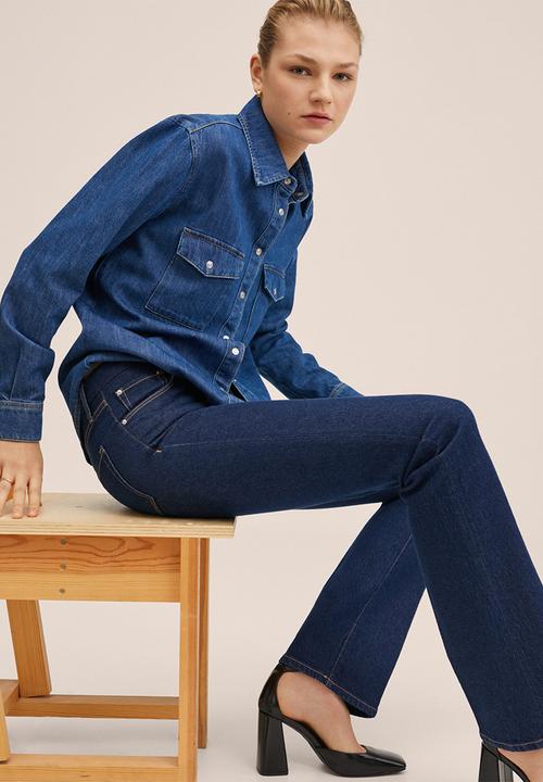 MANGO - Jeans philipa - open blue