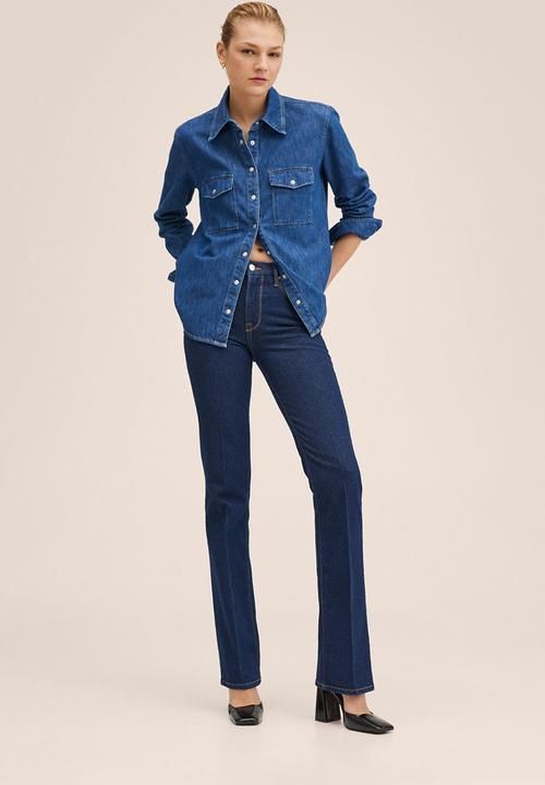 MANGO - Jeans philipa - open blue