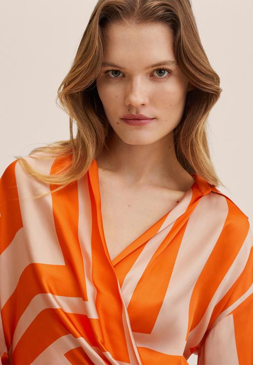 MANGO - Dress cinema - light pastel orange