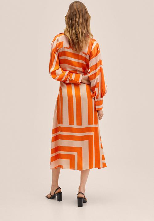 MANGO - Dress cinema - light pastel orange