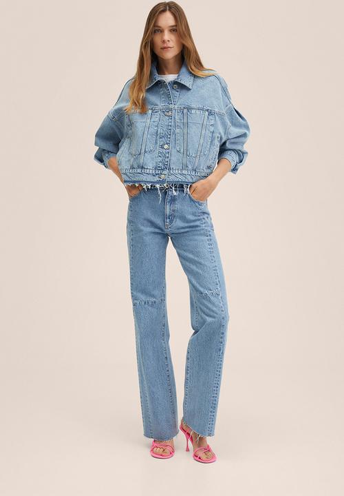 MANGO - Jeans amalien - open blue
